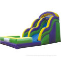 Outdoor Commercial Plastic Lldpe Long Inflatable Water Slide For Youth / Adult